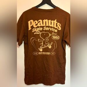 Peanuts Skate Service Brown T-Shirt